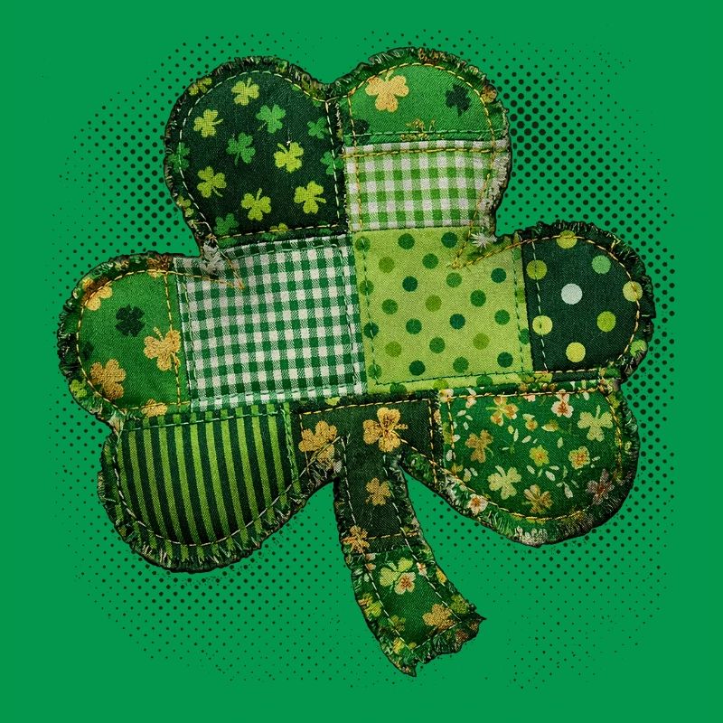 Trèfle – St. Patrick vintage en patchwork