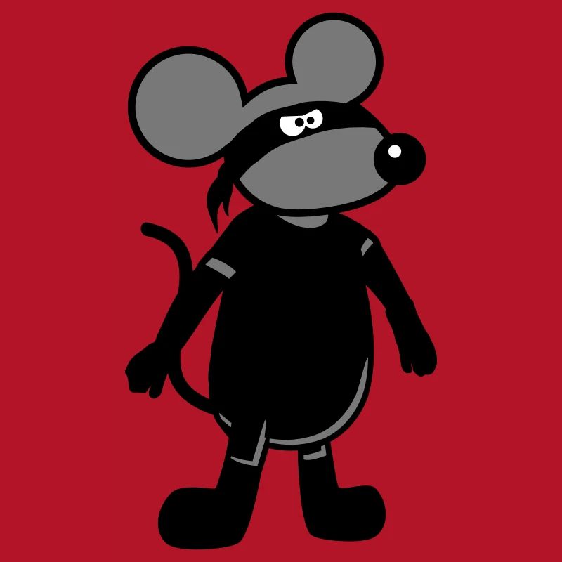 Maus Böse Räuber Ninja Überfall Dieb Einbrecher