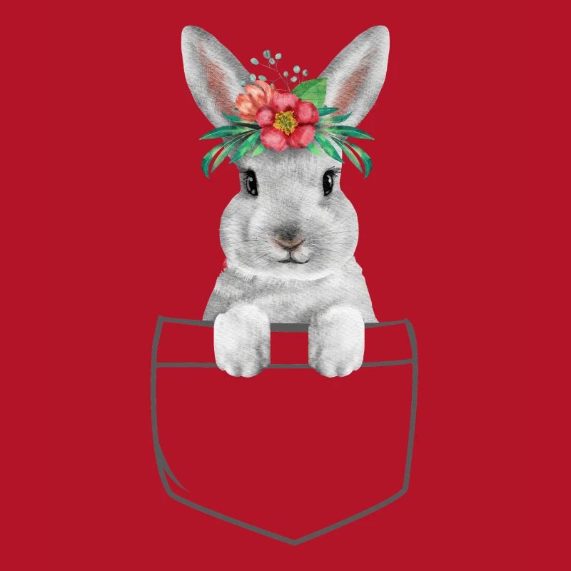 Rabbit Easter Flowers Rabbit Mom