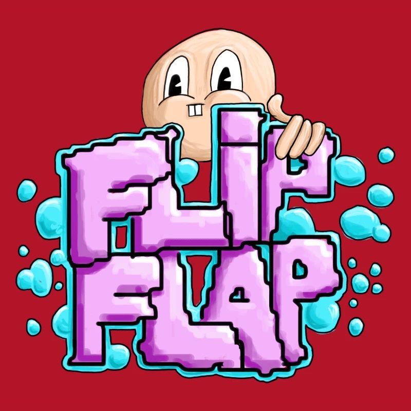 Spaßiger Graffiti-Bubble Flip