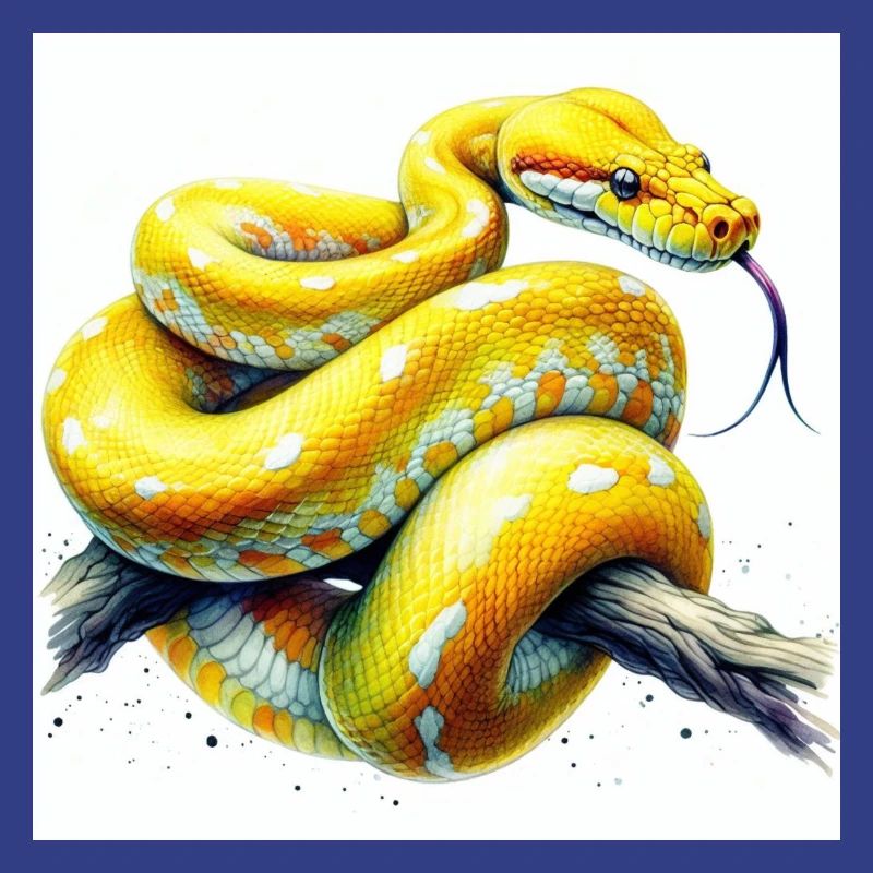 Gelbe Python