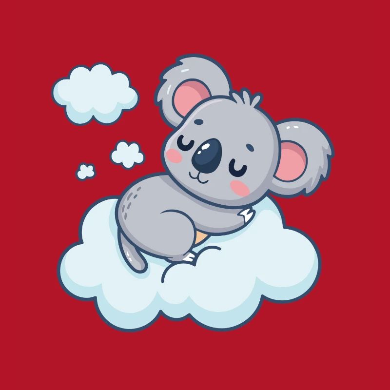 Schläfrige Koala-Wolke