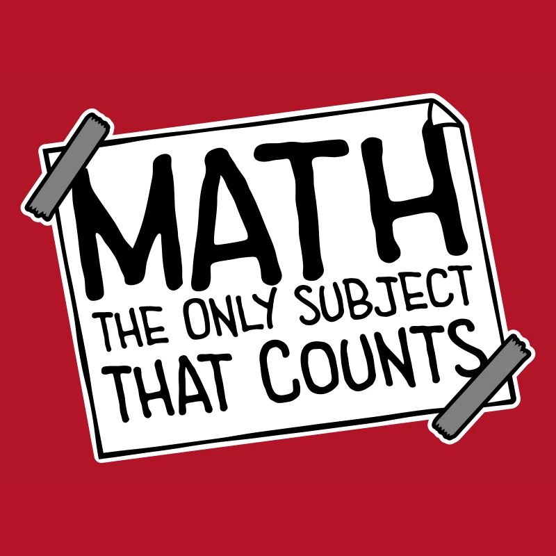 Math The Only Subject That Counts Nerd Mathe Logo