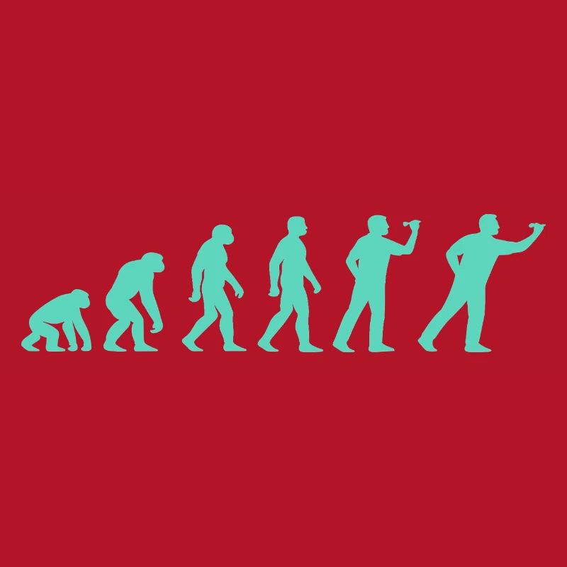 Fortschrittliche Evolutionssilhouette