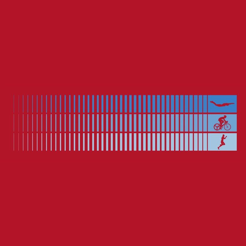 Azure Gradient Barcode Bird