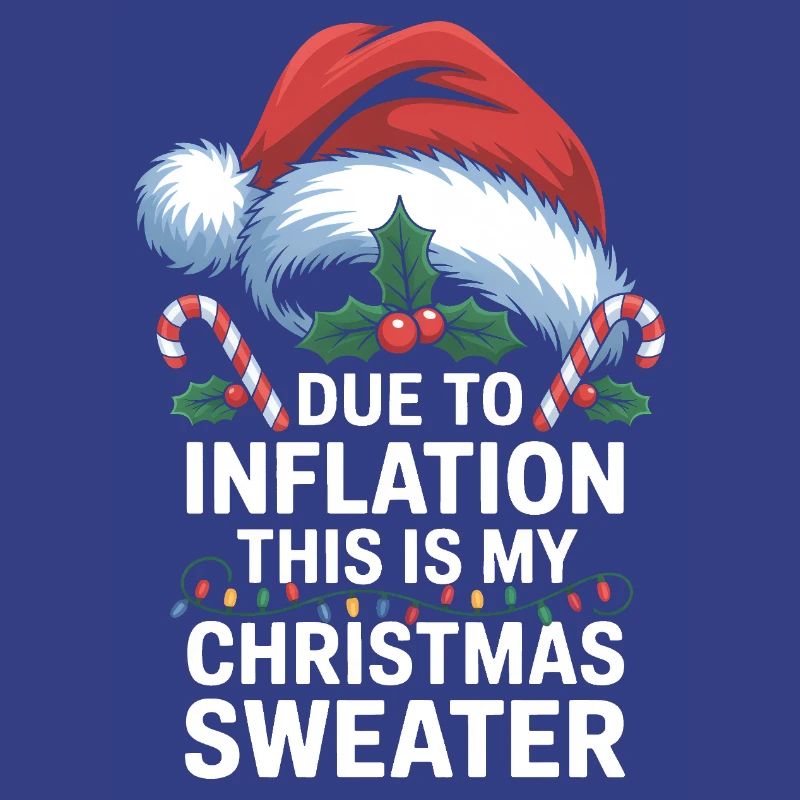 Jeu de mots sur l’inflation avec le pull de Noël