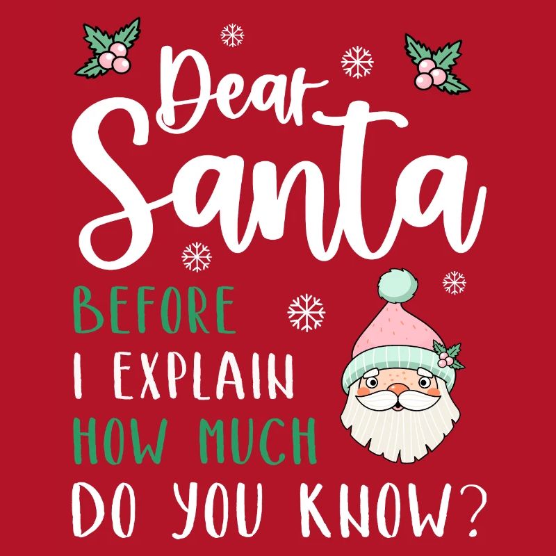 Dear Santa Before I explain What Do You Know?
