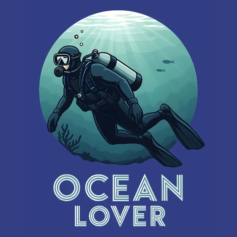 Plongeur amoureux de l’océan