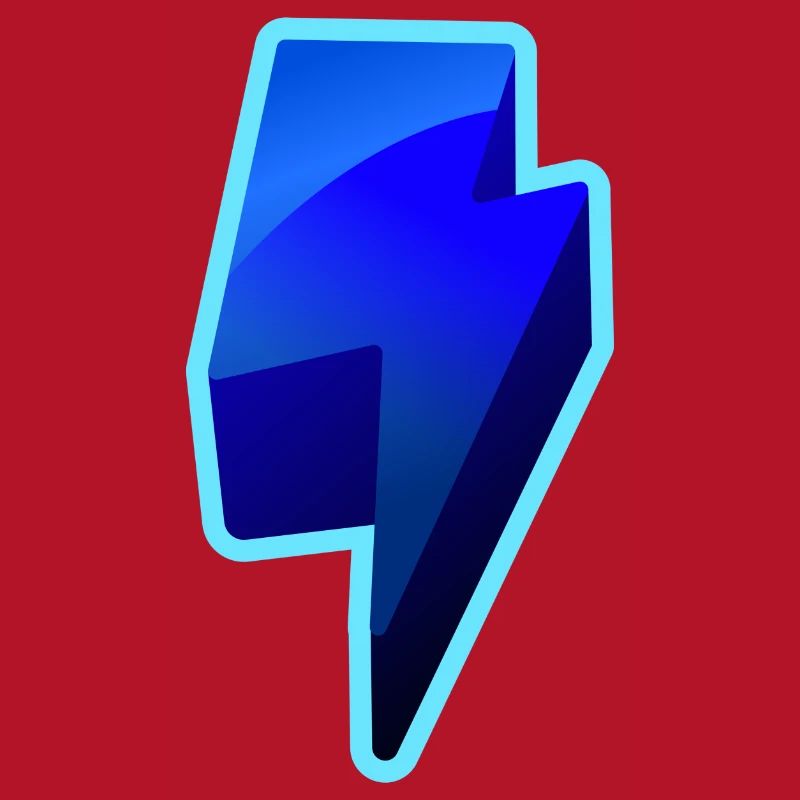 NeonBlitz Lightning Graphique Bleu
