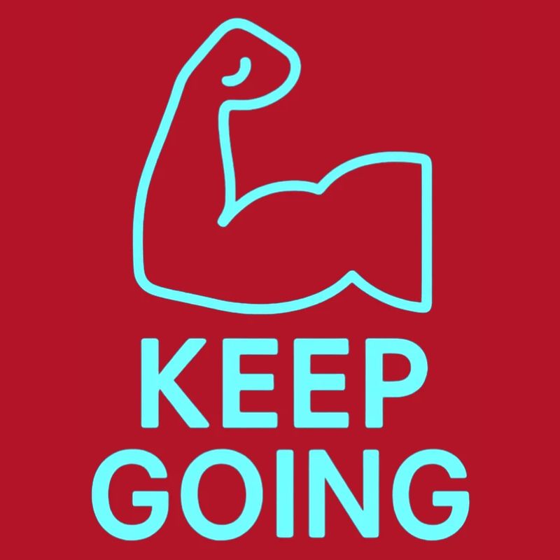Durchhaltearm Keep Going