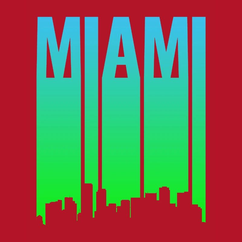 Miami Skyline Gradient