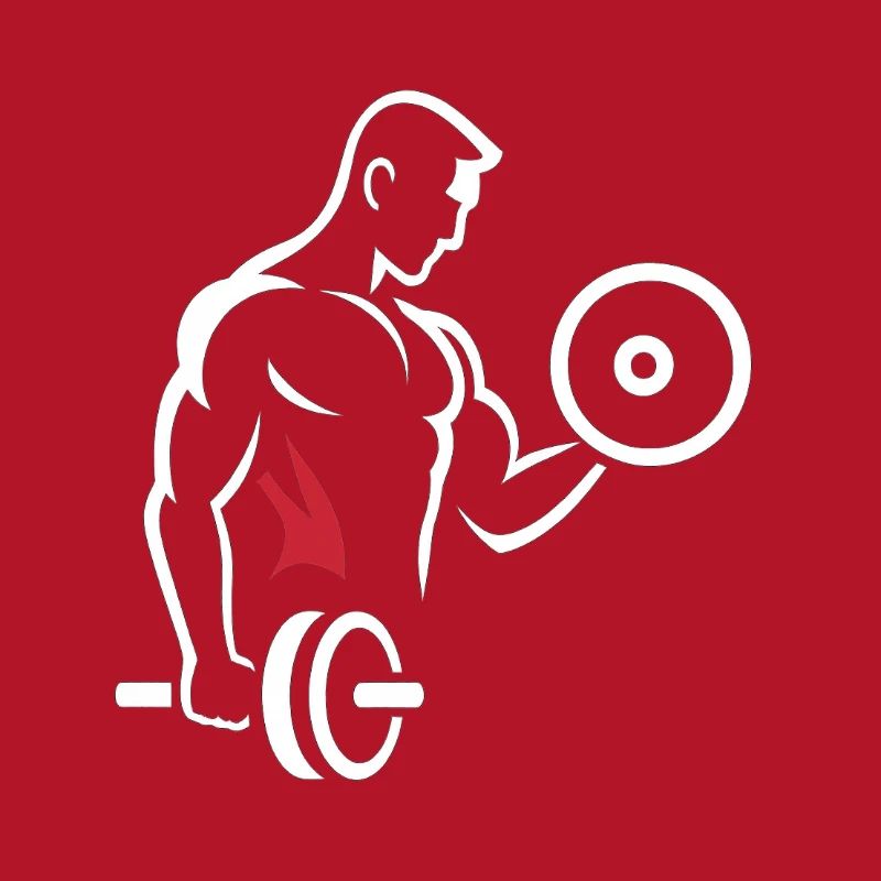 Muscle training with dumbbell and disc