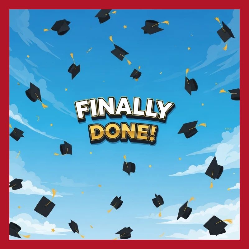 Finally done, final celebration