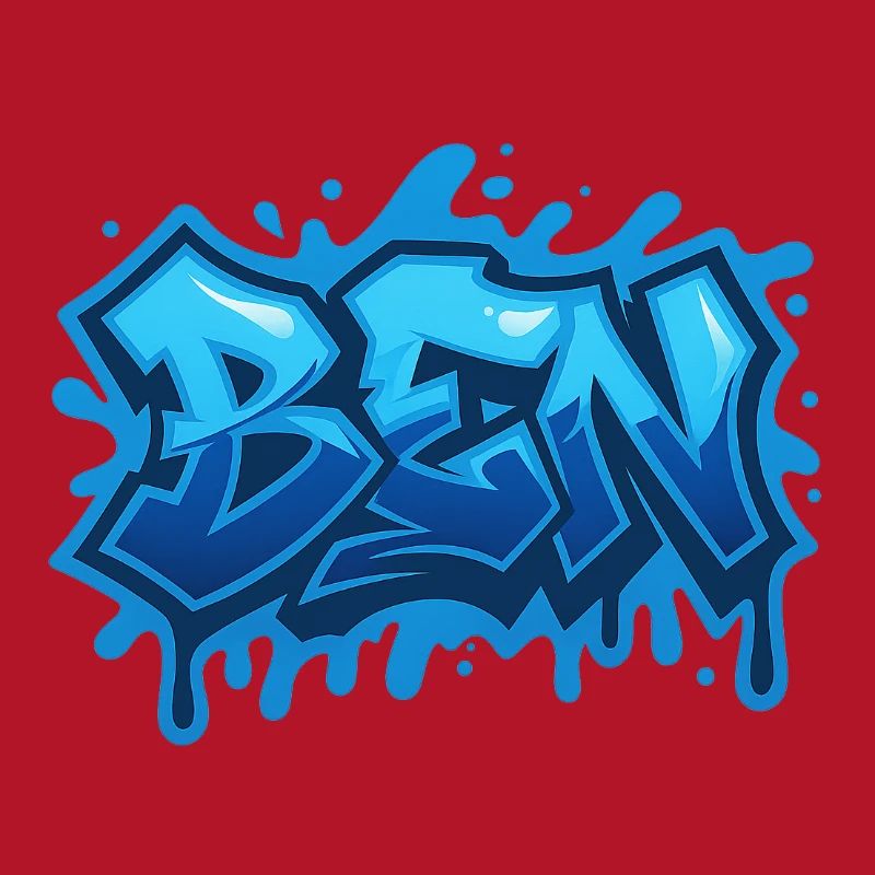 Graffiti BEN First name, ideal printable gift on t