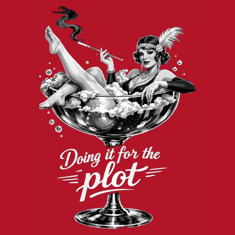 Doing it for the plot – Vintage Flapper Glass