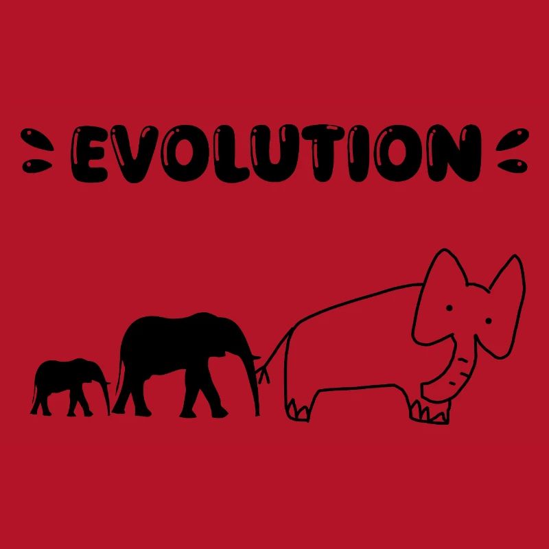 Elephant Evolution – Drôles d’étapes de l’évolution.