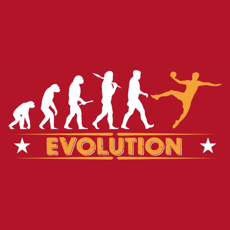 Handball Evolution - orange/weiss