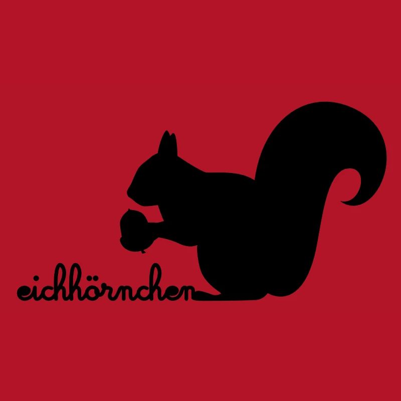 Eichhörnchen mit Eichel