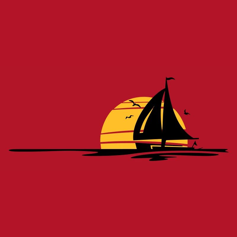 Schiffe - Segelboot Sonne