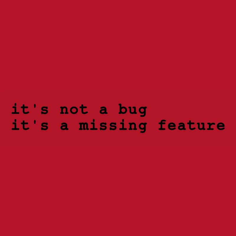 it's not a bug - it's a missing feature