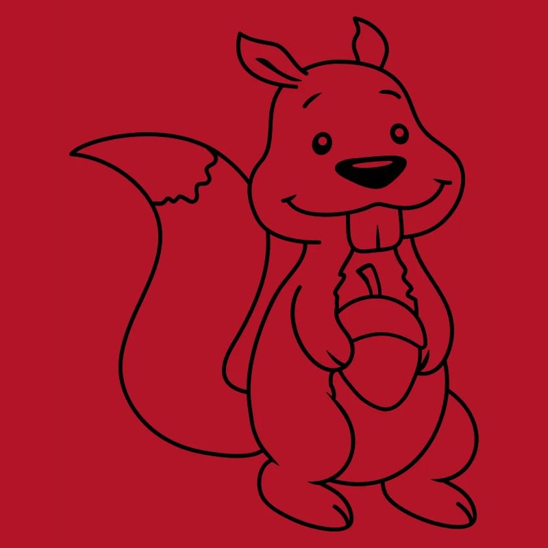 Nuss Comic Eichhörnchen