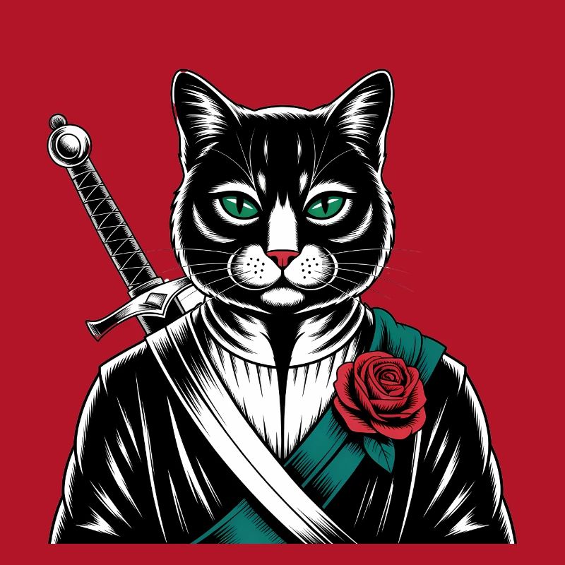 Le chat samourai, le chat Bushido