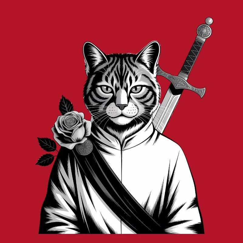 Le chat samourai, le chat Bushido