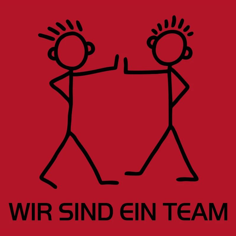 Strichmännchen - Wir sind ein Team