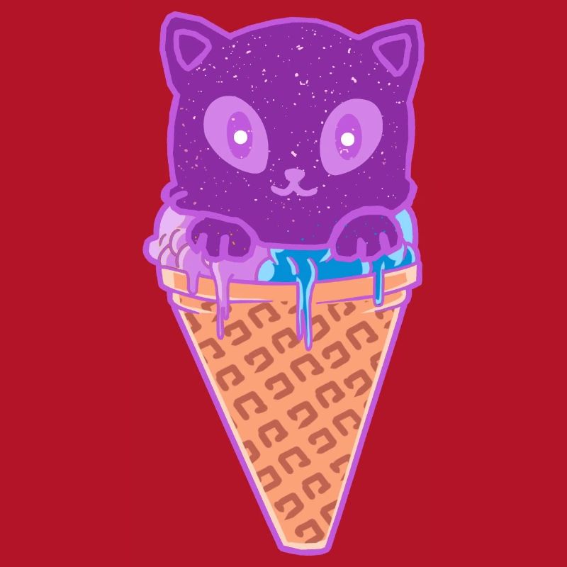 Katze Eiskreme Eiscrem