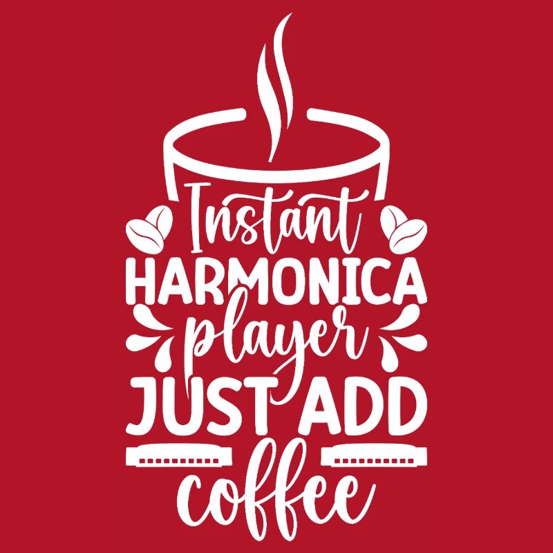 Harmonica Musican Instant Player Just Coffee