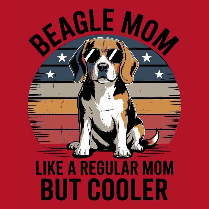 Beagle-Mutter Wie Eine Normale Mutter, Aber Cooler