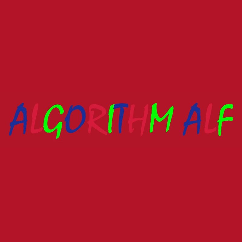 Algorithm Alf – Bunte Typografie