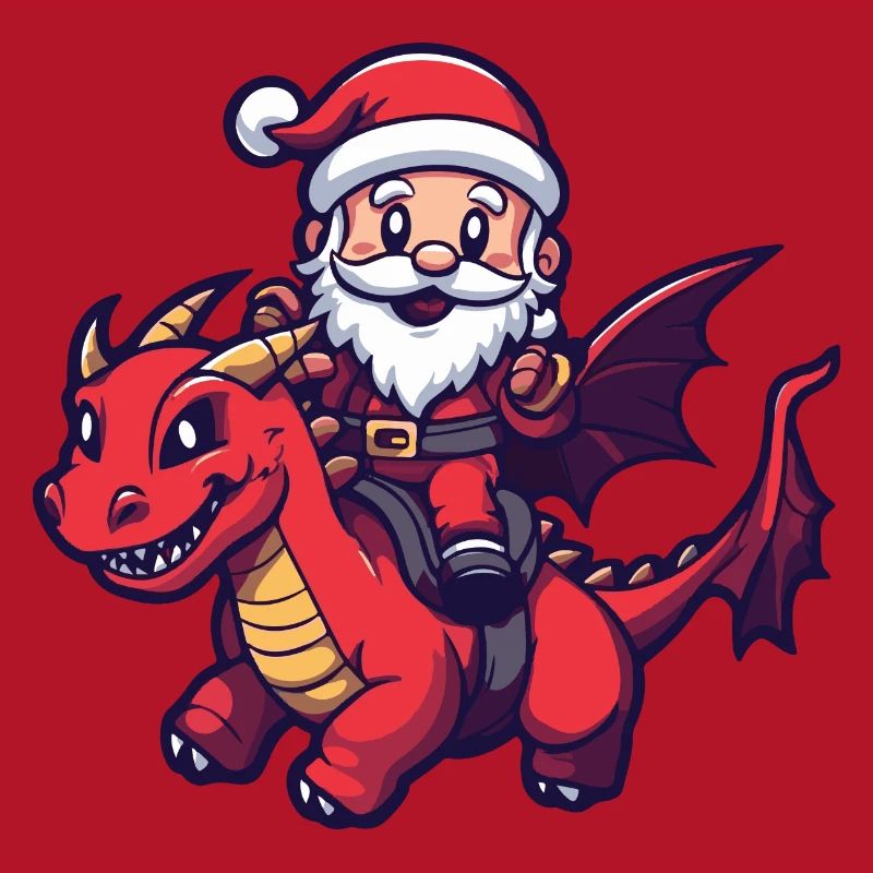 Drache Weihnachtsmann
