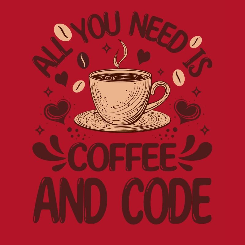 Alles, was Sie brauchen, ist Kaffee und Code Lustiger Programmierer