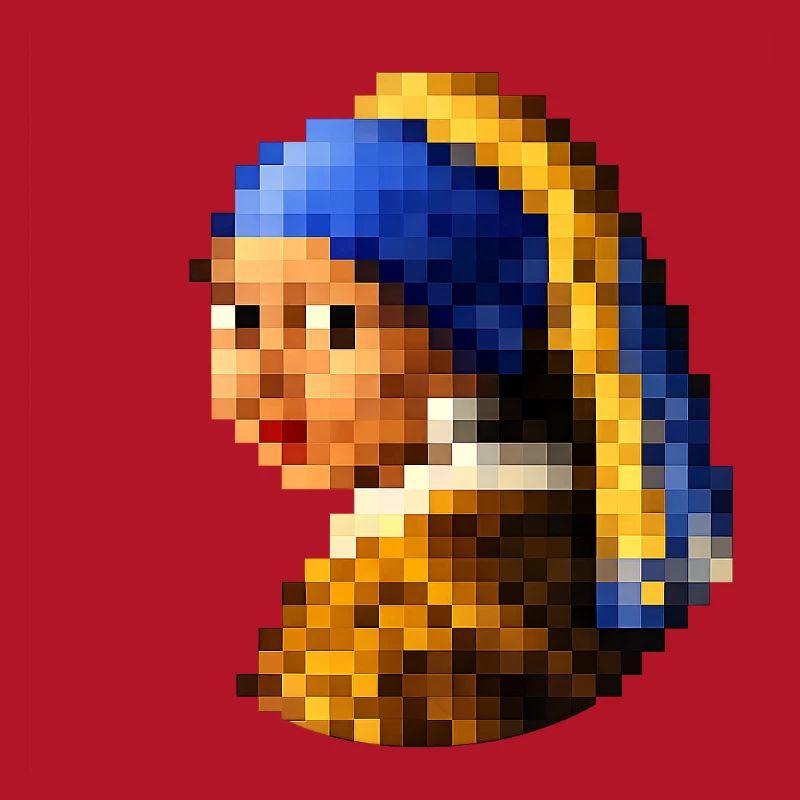 Das Mädchen mit dem pixeligen Perlenohrring