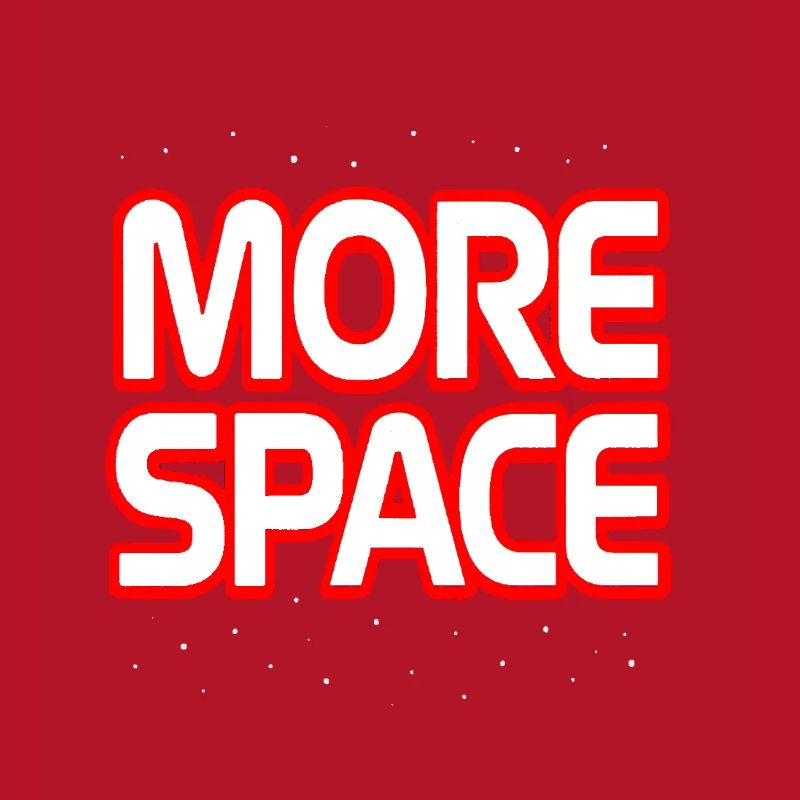 Plus de texte néon spatial