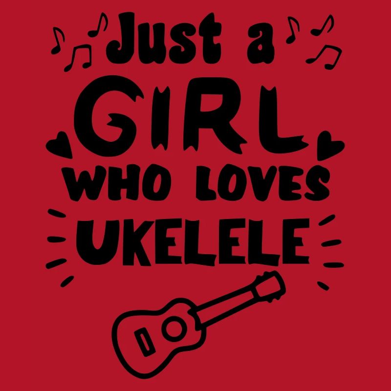 Nur ein Mädchen, das wirklich gerne Ukulele spielt *