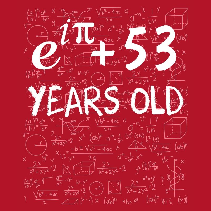 52nd Birthday 52 Years Euler Identity Math Gift