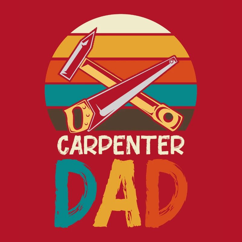 Carpenter Father Retro Tools