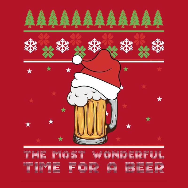 Weihnachtsbier Hässlicher Pullover Weihnachtsalkohol Hässlicher Aperitif