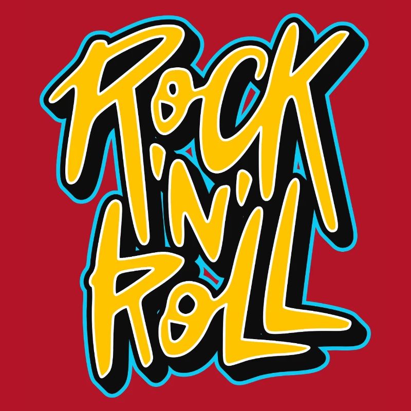 Graffiti Rock 'n' Roll Text-Logo