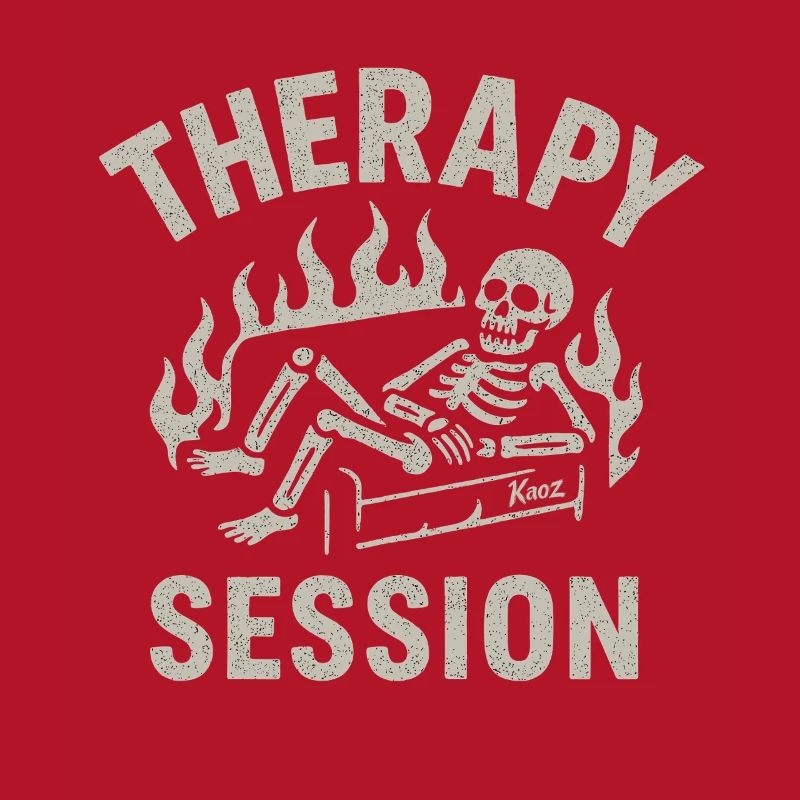 Therapy session skeleton – Everything burns anyway