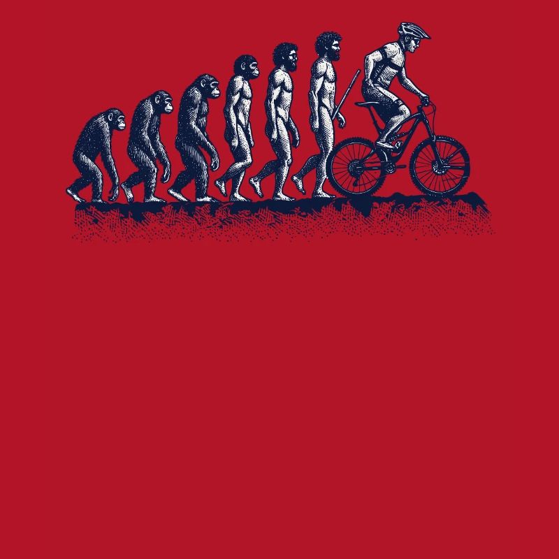 Évolution du singe au cycliste
