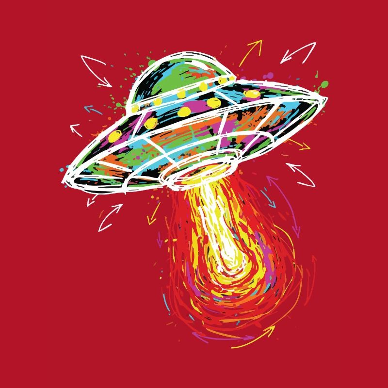 UFO Space Scribble Scribble Color