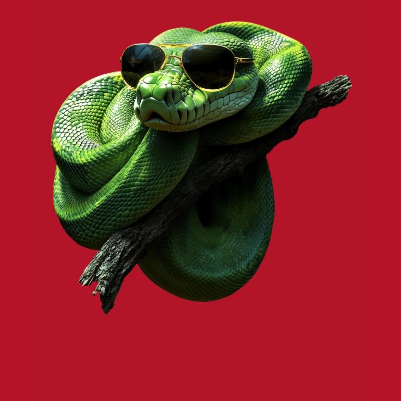 Green Tree Python Snakes Lover Terrarium