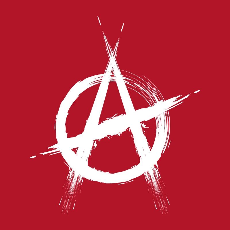 Anarchy symbol white