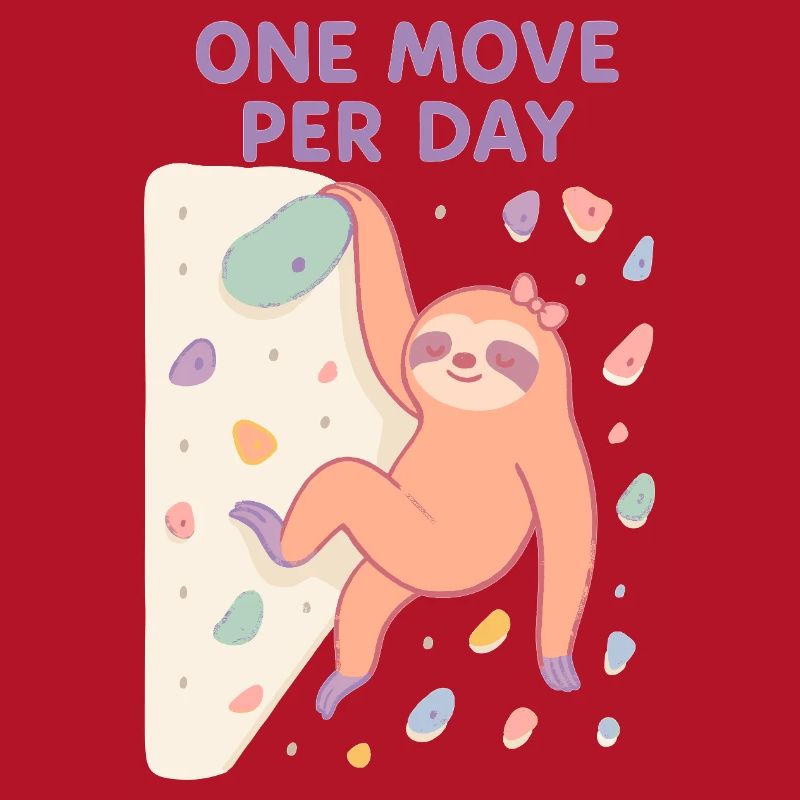 Sloth Bouldering: One Move Per Day Design
