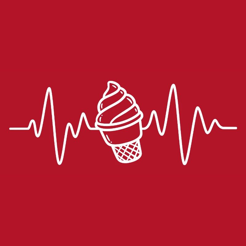 Softeis Eis Creme Herzschlag