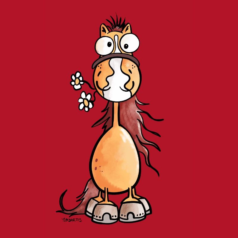 Da steht ein Pferdchen