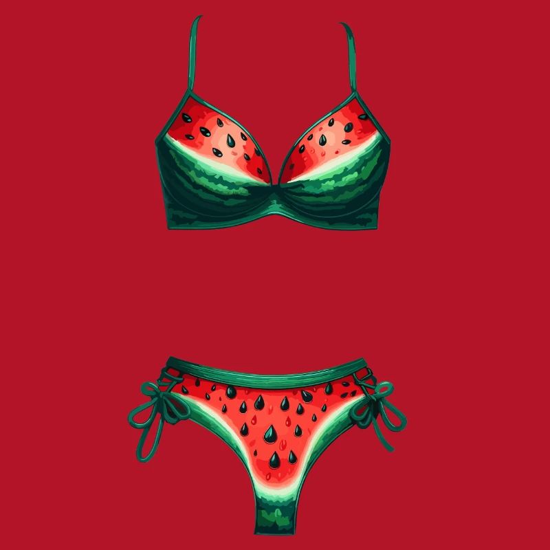 Chemise de bikini pastèque Cadeau pastèque